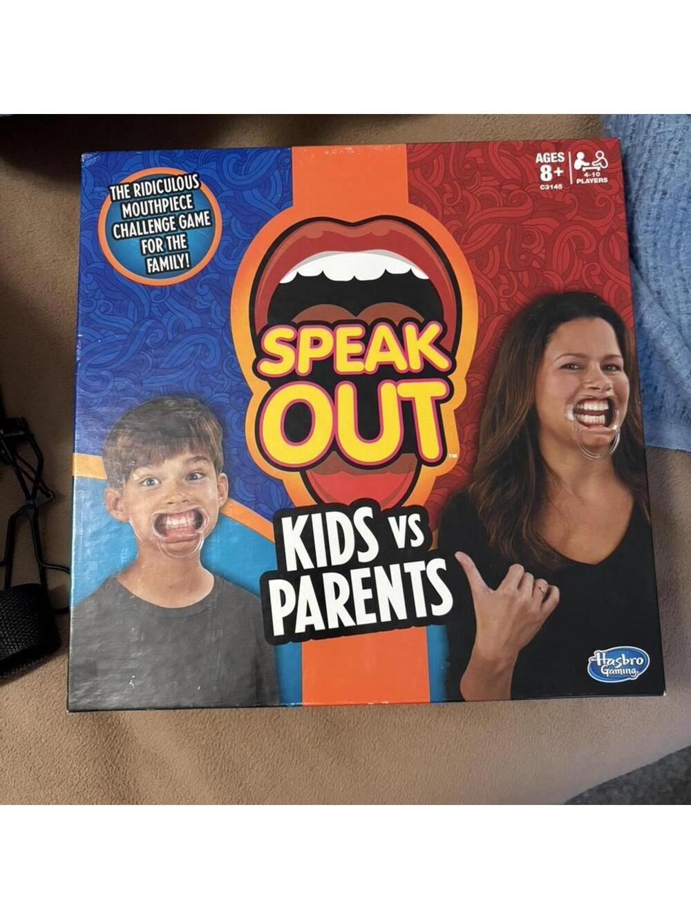 Speak Out Kids vs Parents Family Mouthpiece Challenge Game